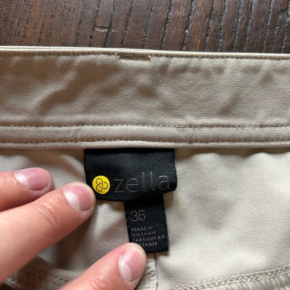 Zella Men's Khaki Chinos - Light Tan - Picture 2 of 3